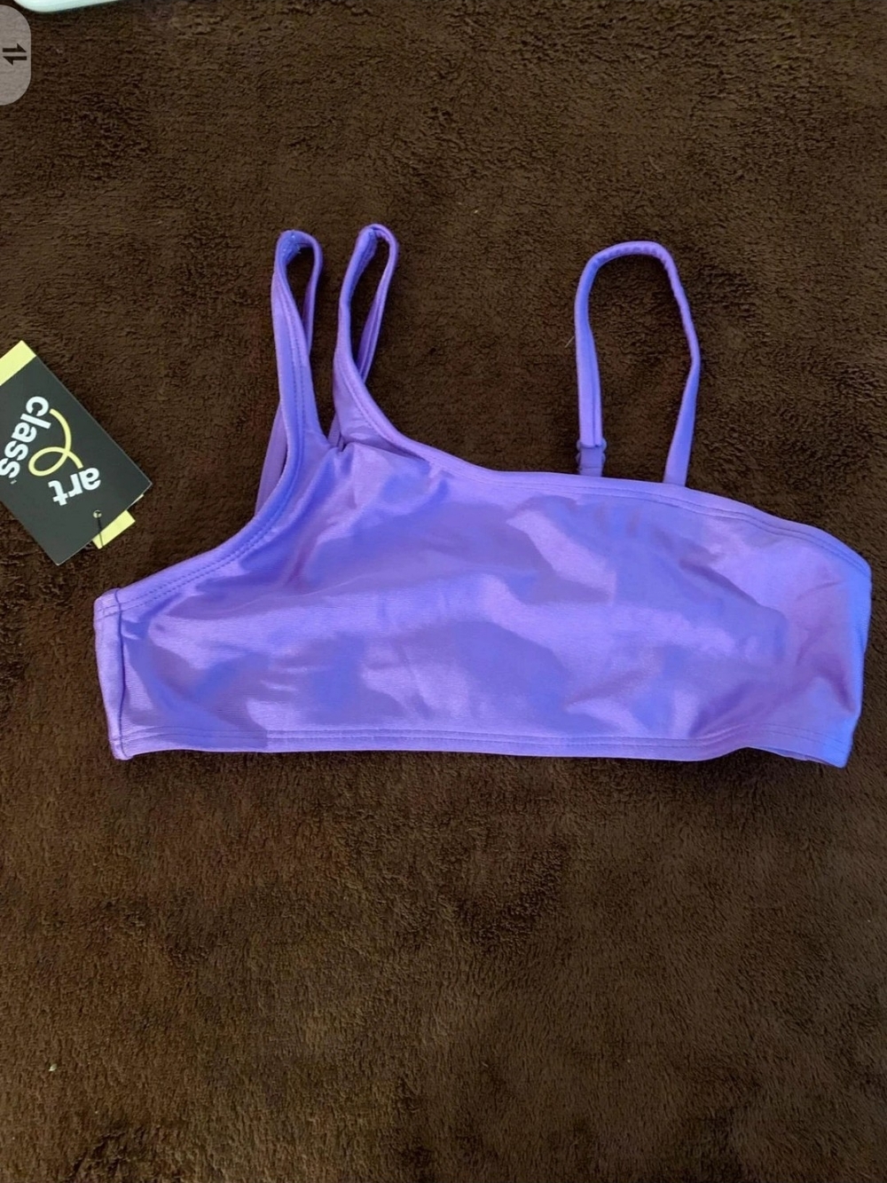 art class Purple Swim Top with UPF 50+ Tag